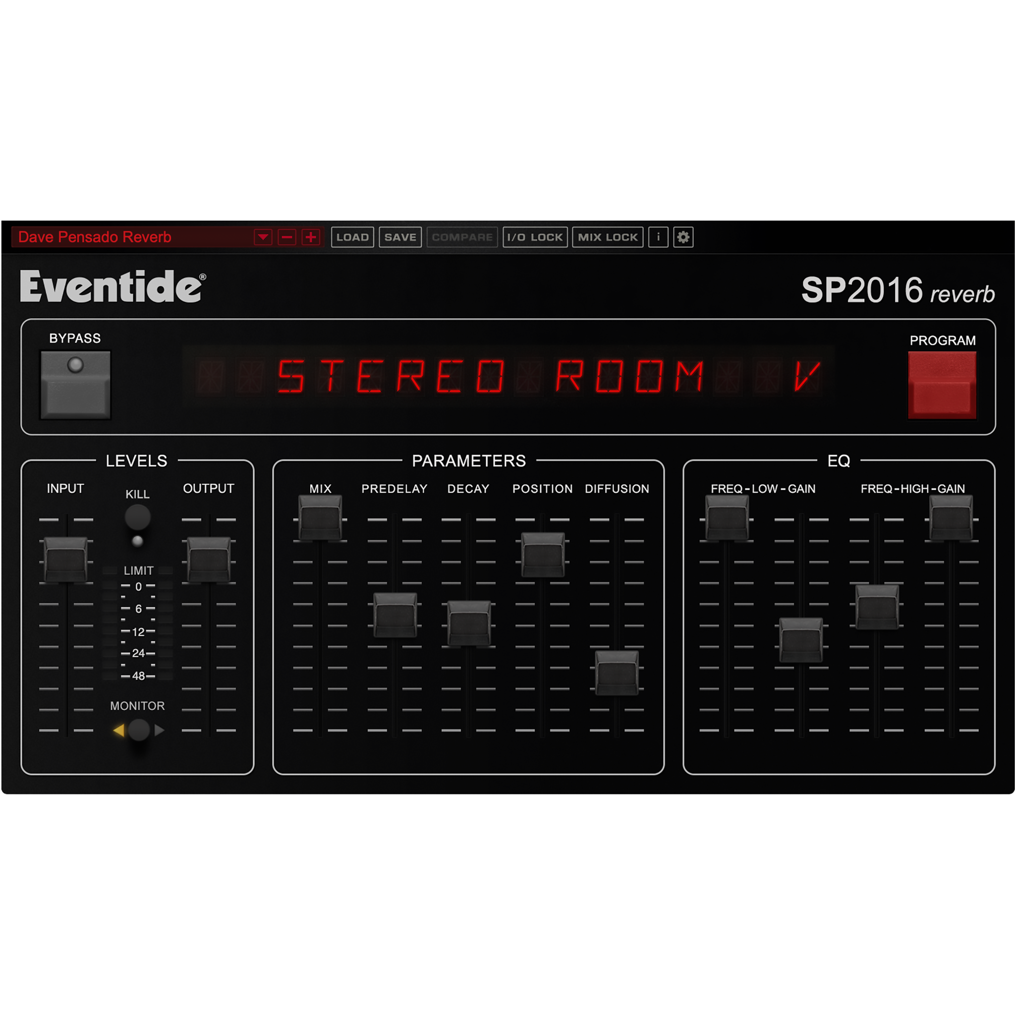 SP2016 Reverb User Interface